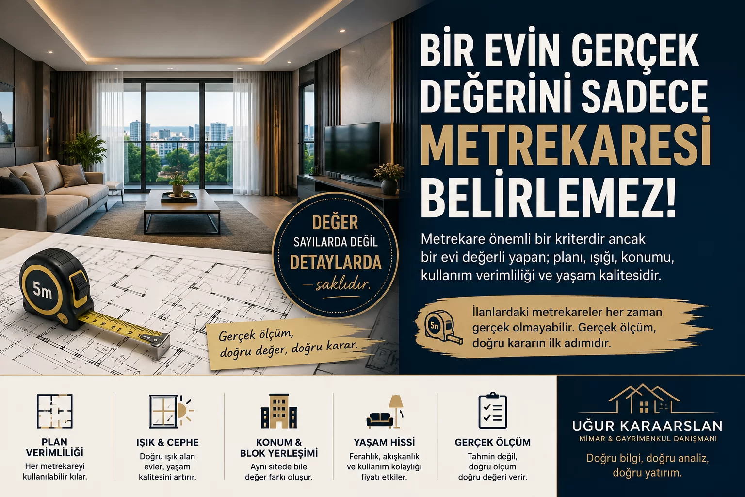 Bir Mülkün Gerçek Değerini Sadece Metrekaresi Belirlemez