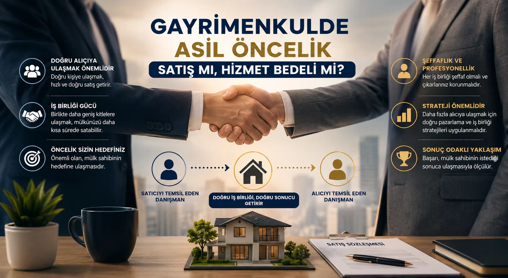 Gayrimenkulde Asıl Öncelik Satış mı, Hizmet Bedeli mi?