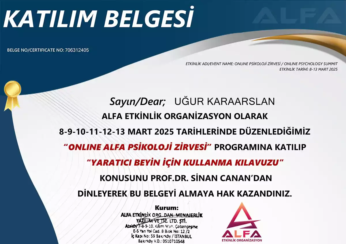 Online Alfa Psikoloji Zirvesi